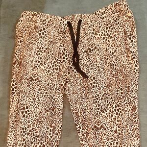 Lilly Pulitzer Animal Print Drawstring Pants in Medium